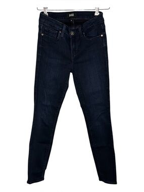 Paige Verdugo Ankle Skinny Jeans Dark Indigo Stretch Size 26